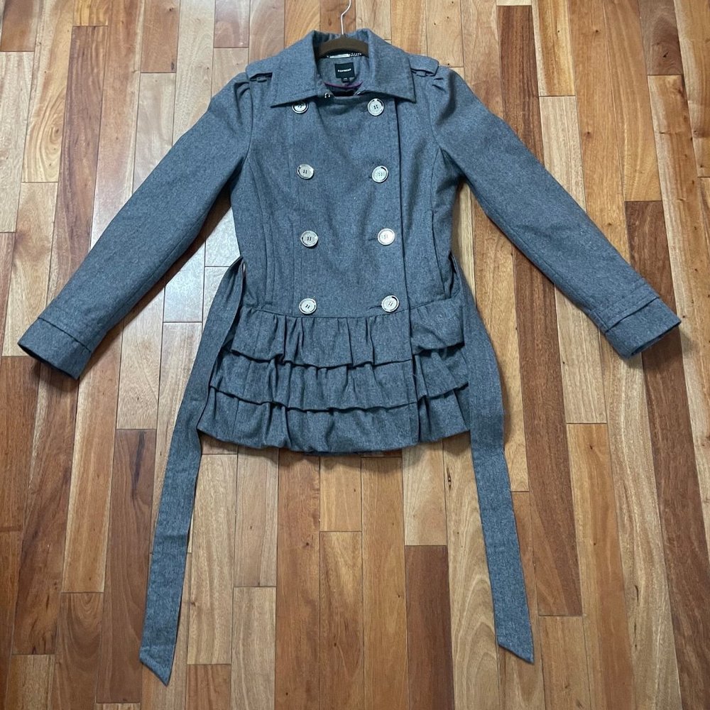 EXPRESS vintage coat grey